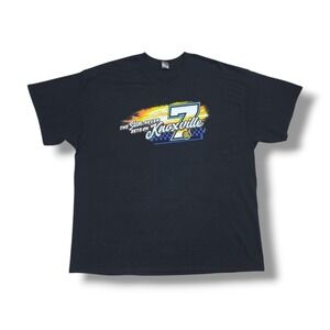 Tyler Courtney Knoxville Dirt Sprint Car Racing Black T-Shirt Men's 2XL